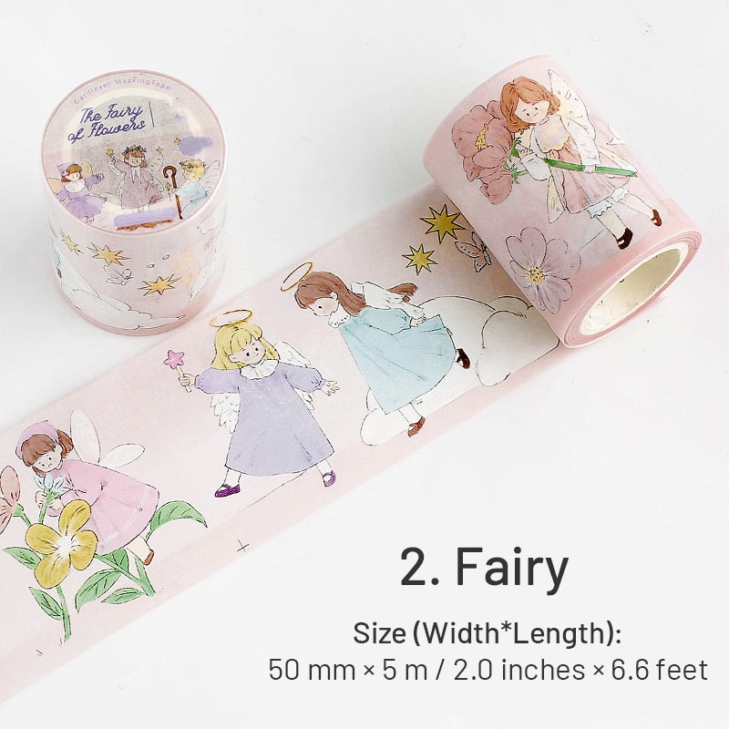 Girl Cartoon Washi Tape - People, Music, Fairy sku-2