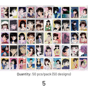 Girl Japanese Anime People Style Washi Sticker Book sku-5