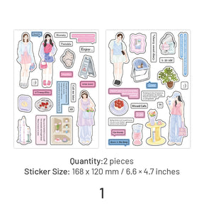 Girl Life Stickers - Characters, Travel sku-1