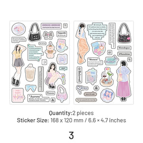Girl Life Stickers - Characters, Travel sku-3