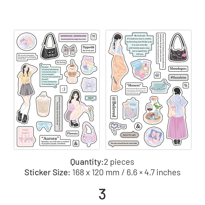 Girl Life Stickers - Characters, Travel sku-3