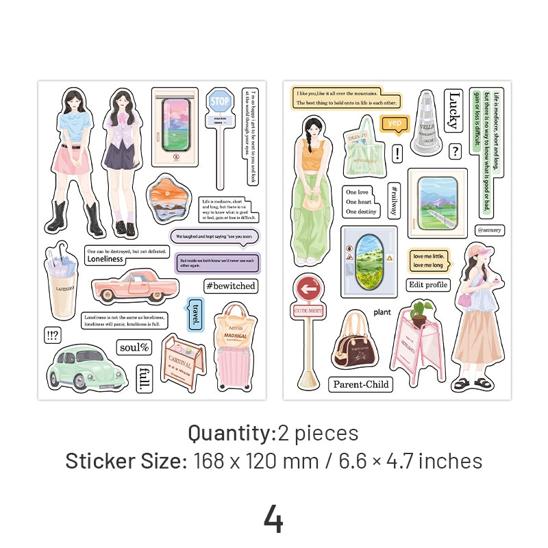 Girl Life Stickers - Characters, Travel sku-4