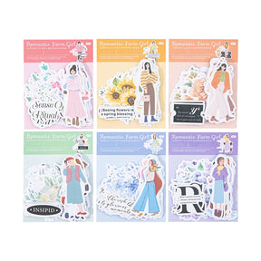 Girl-themed Character Washi Sticker b5