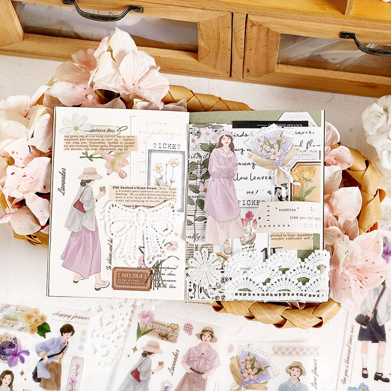 Girl's Casual Lifestyle Washi Stickers b3