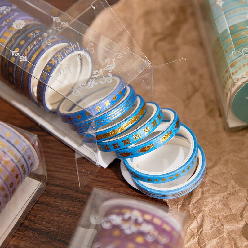 Gold Foil Divider Washi Tape Set (20 Rolls) b1