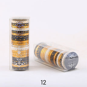 Gold Foil Divider Washi Tape Set (20 Rolls) sku-12