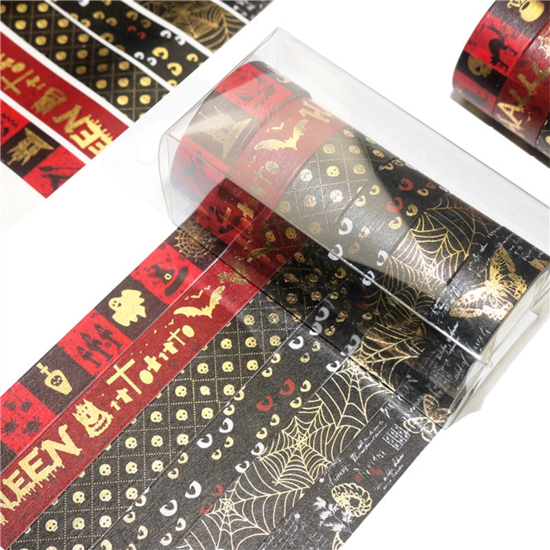 Gold Foil Halloween Washi Tape Set b