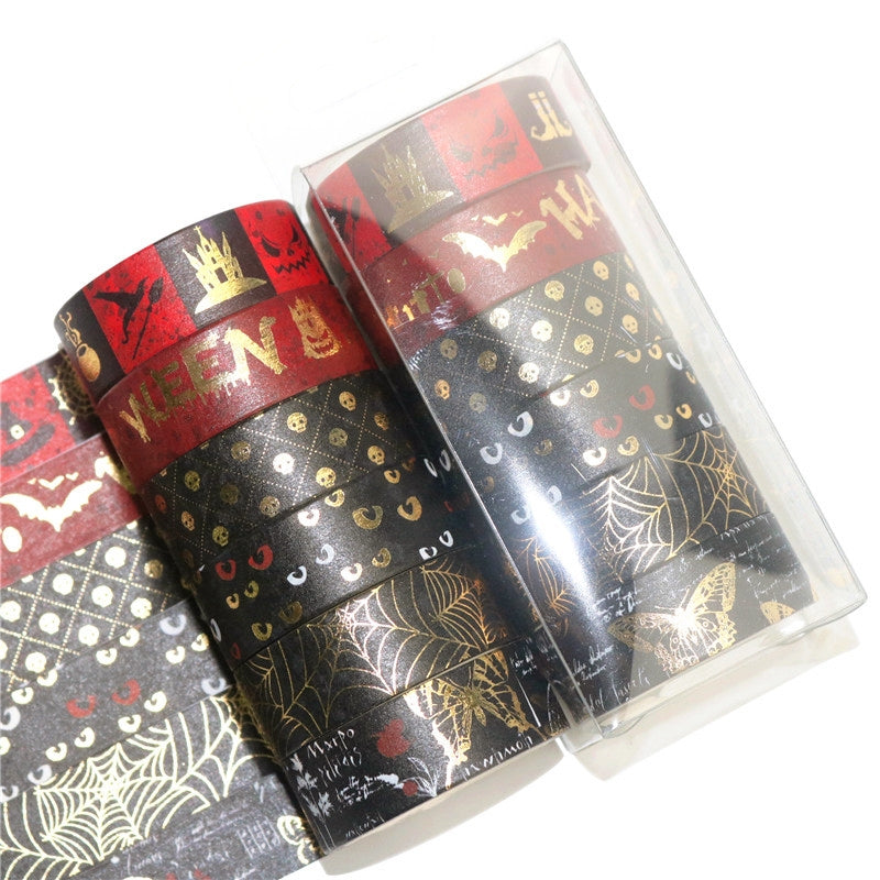 Gold Foil Halloween Washi Tape Set b2