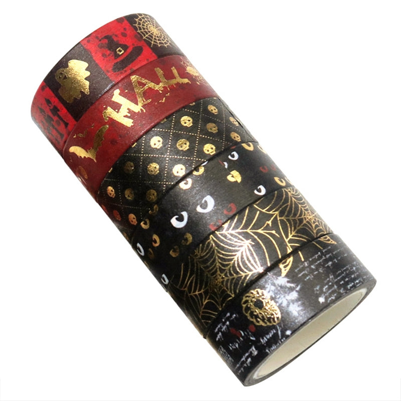 Gold Foil Halloween Washi Tape Set b3