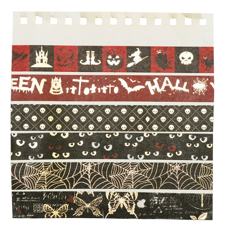 Gold Foil Halloween Washi Tape Set c