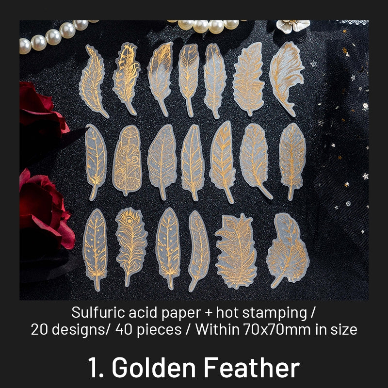 Golden Promise Series Sulfuric Acid Paper Sticker Pack sku-1