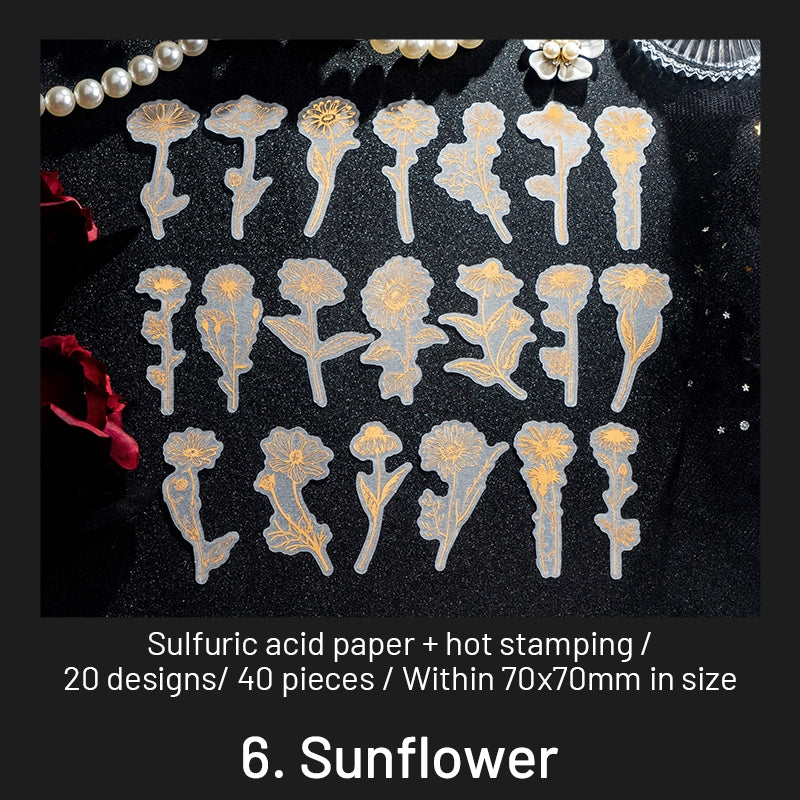 Golden Promise Series Sulfuric Acid Paper Sticker Pack sku-6