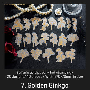 Golden Promise Series Sulfuric Acid Paper Sticker Pack sku-7