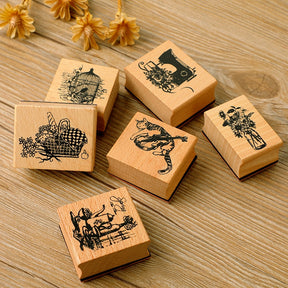 Good Times DIY Retro Art Daily Wood Rubber Stamp b2