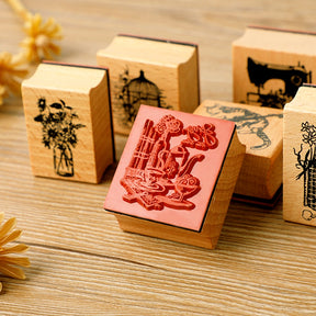Good Times DIY Retro Art Daily Wood Rubber Stamp c