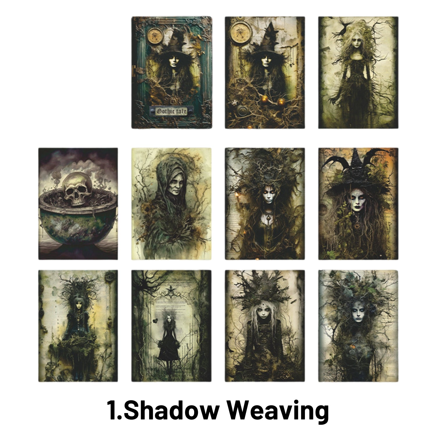 Gothic Legend Series Dark Notebook Decoration Material Paper 1