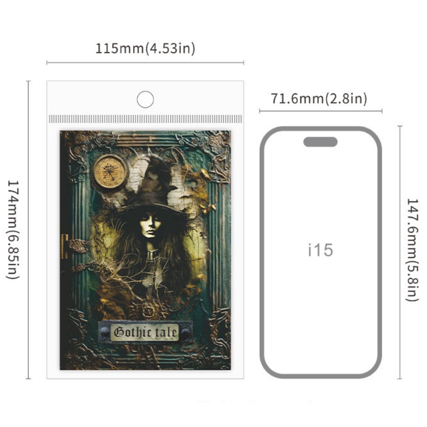 Gothic Legend Series Dark Notebook Decoration Material Paper 11