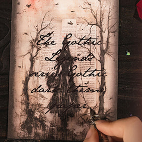 Gothic Legend Series Dark Notebook Decoration Material Paper 17