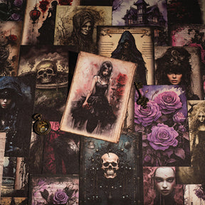Gothic Legend Series Dark Notebook Decoration Material Paper 19