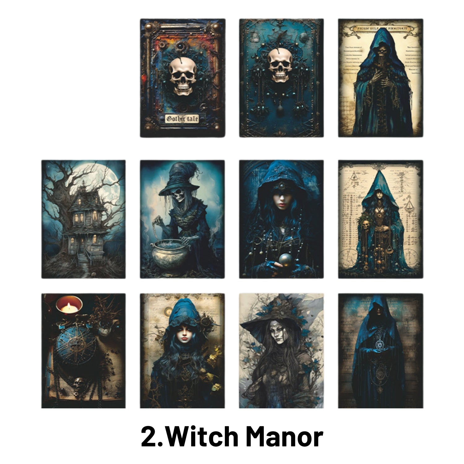 Gothic Legend Series Dark Notebook Decoration Material Paper 2