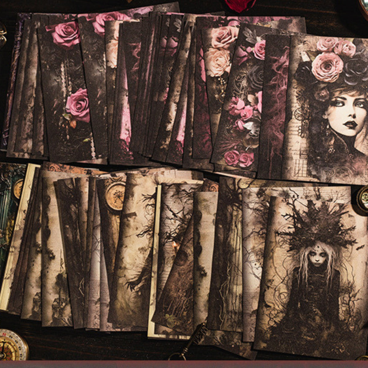 Gothic Legend Series Dark Notebook Decoration Material Paper 20