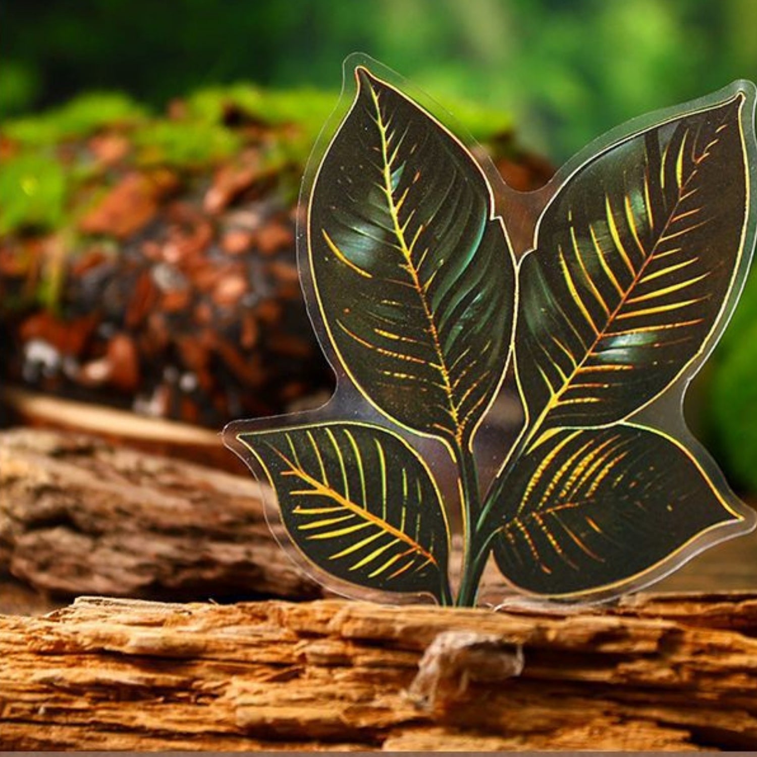 Gothic Plant Book Series Retro Dark Plant Flower PET Sticker 1