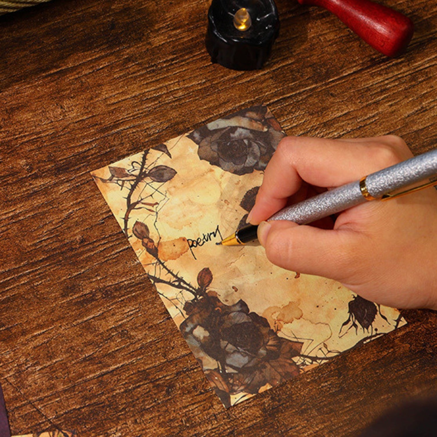 Gothic Poetry Series Vintage Background Paper 3