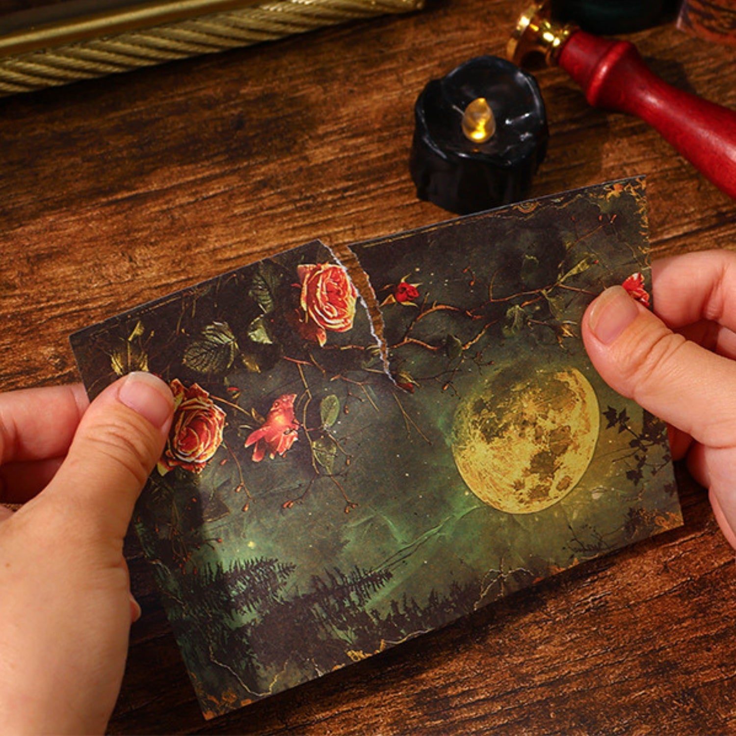 Gothic Poetry Series Vintage Background Paper 4