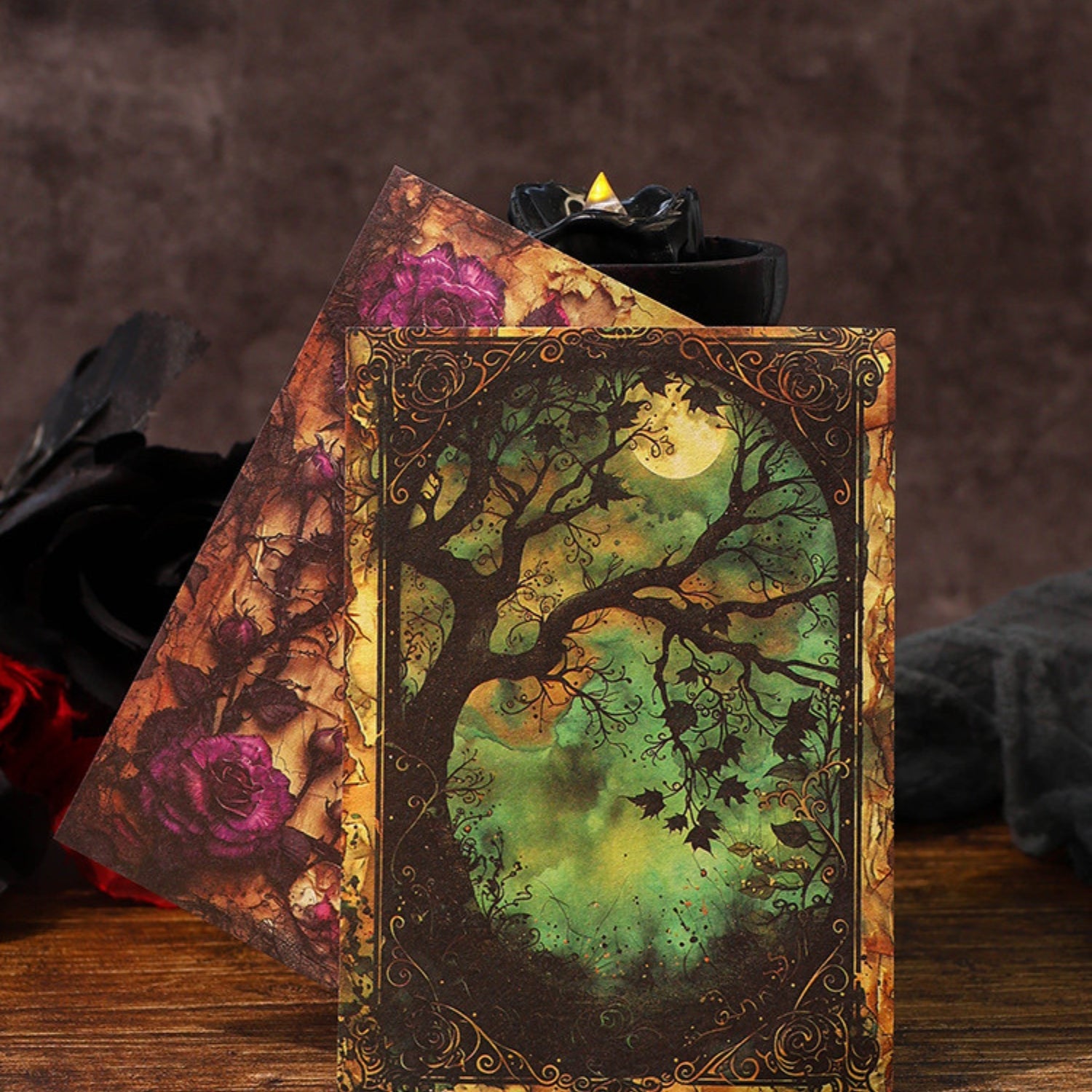 Gothic Poetry Series Vintage Background Paper 5