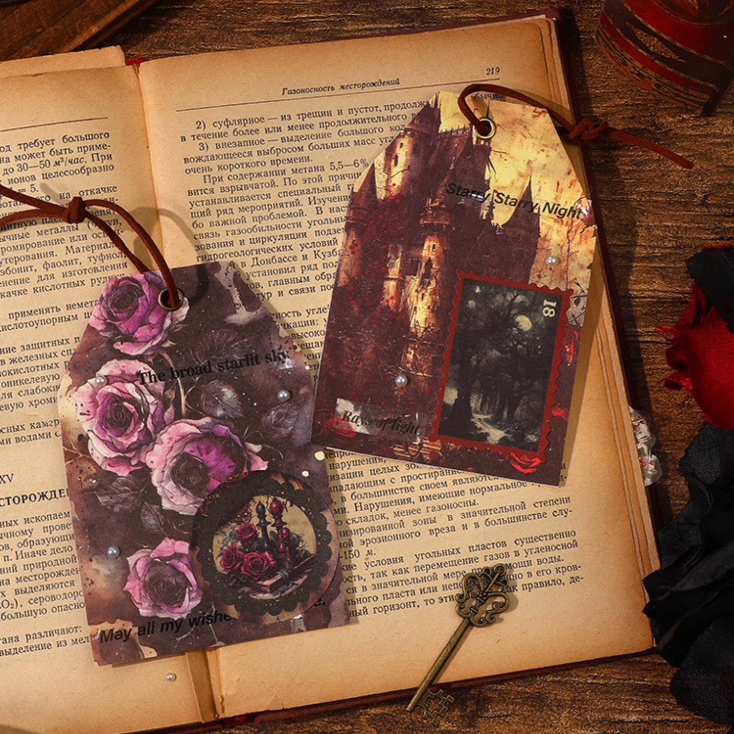 Gothic Poetry Series Vintage Background Paper 7