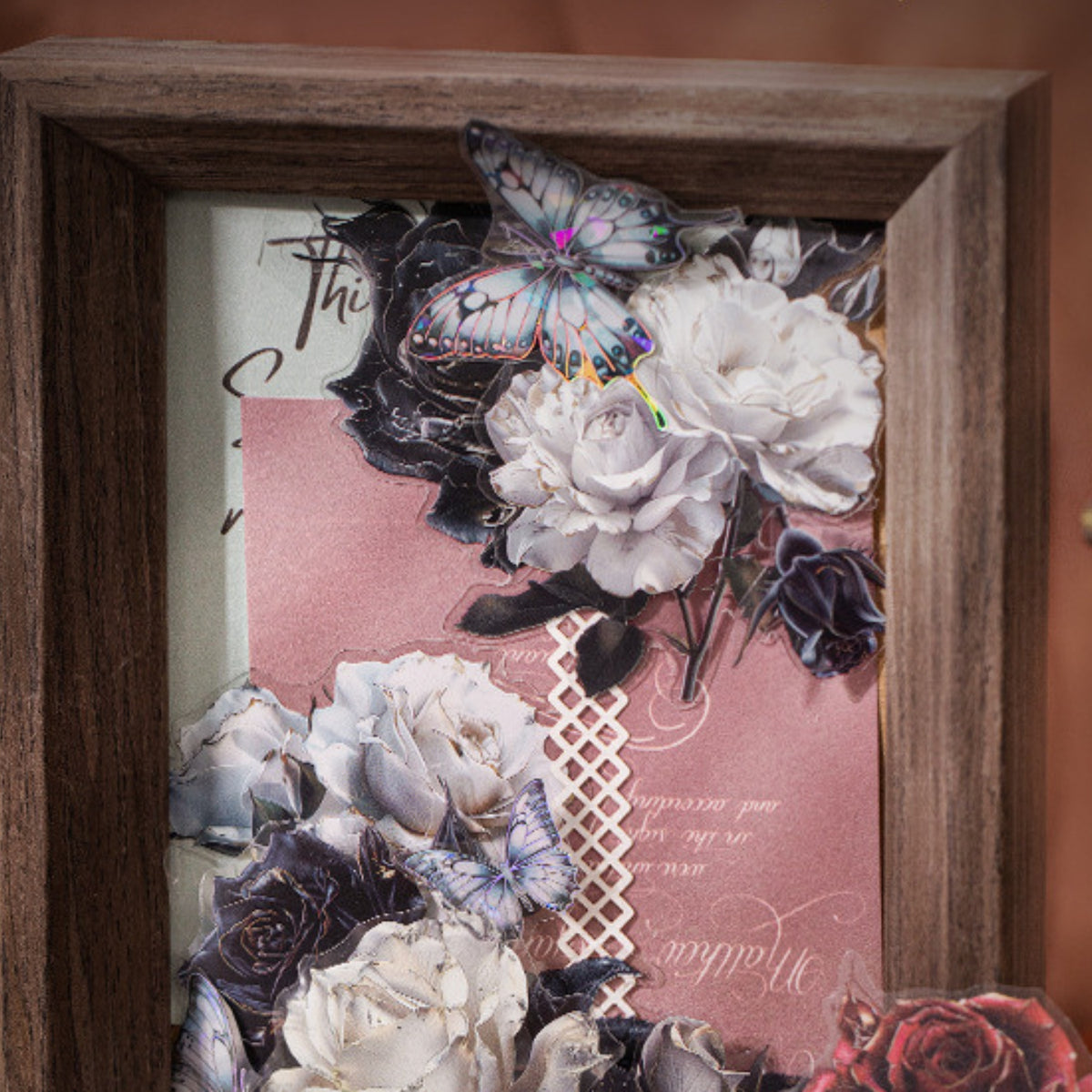 Gothic Romance Series Dark Rose Landscape Sticker Pack 12