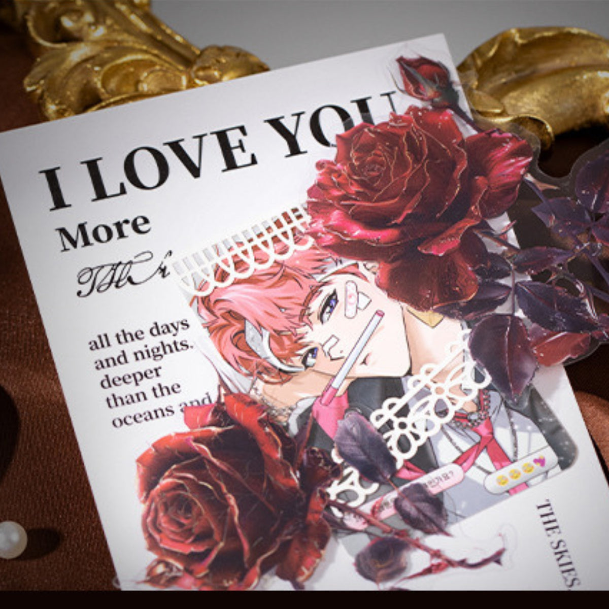 Gothic Romance Series Dark Rose Landscape Sticker Pack 18
