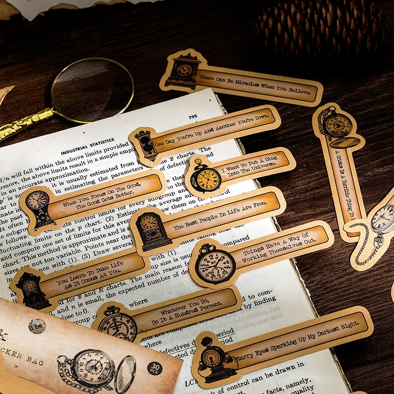 Gramophone Age Retro English Sticker Pack b
