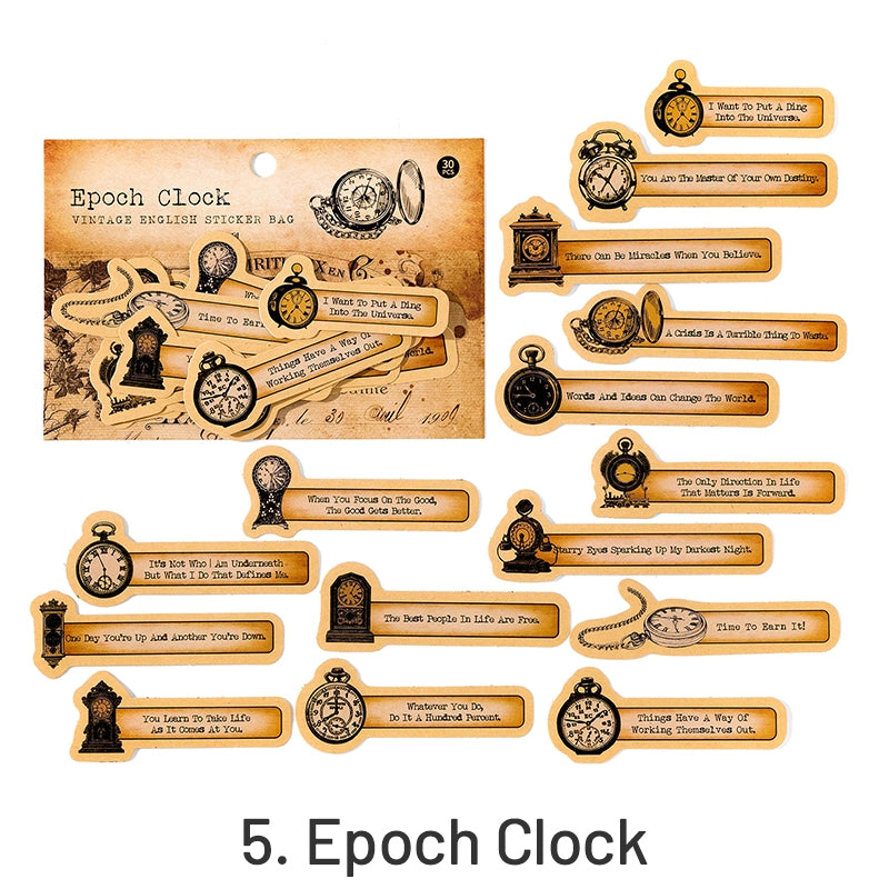 Retro English Gramophone Age Sticker Collection | Stamprints