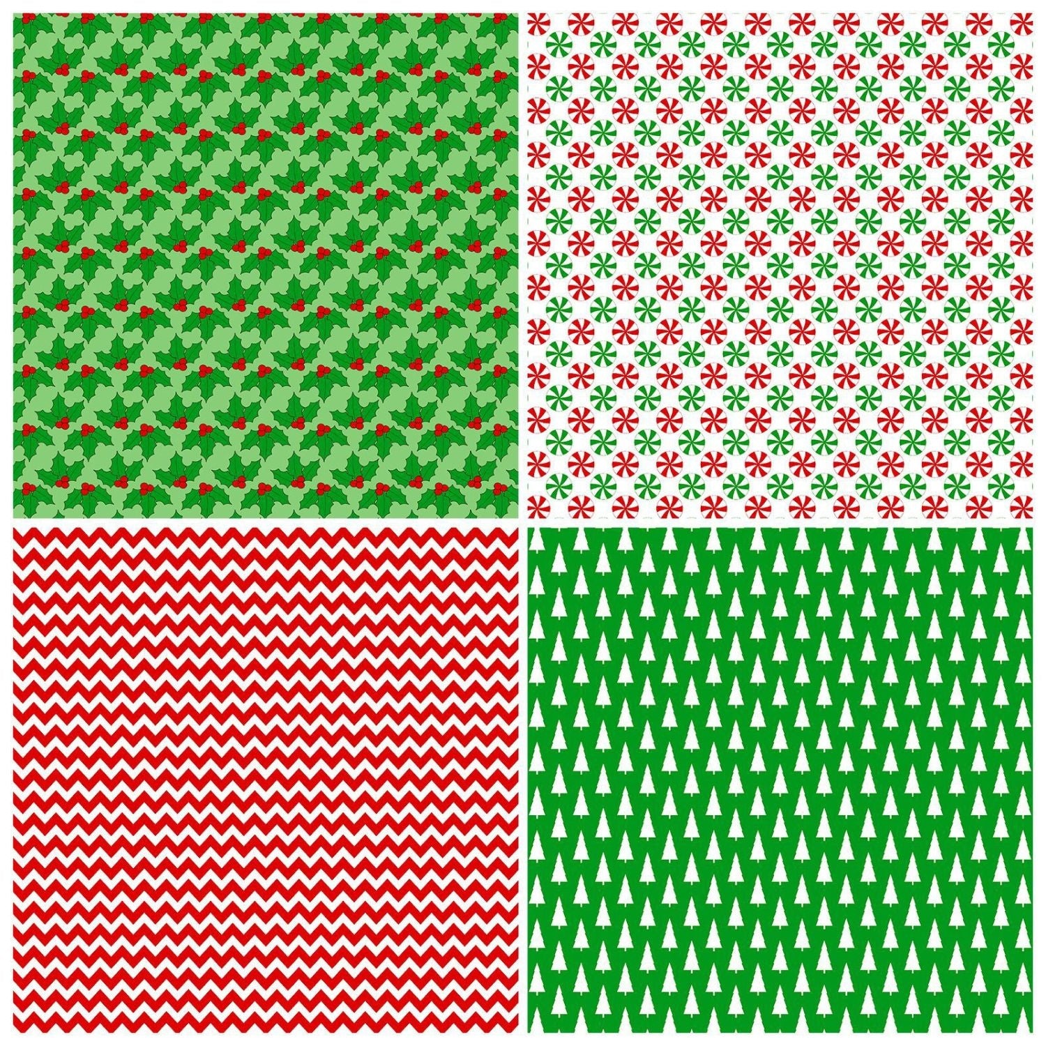 Green Christmas Decoration Paper3