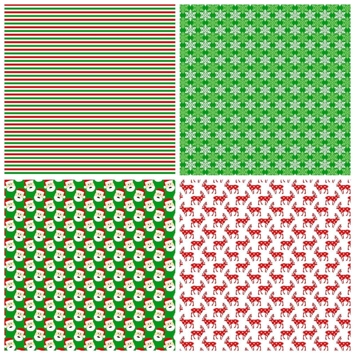 Green Christmas Decoration Paper4