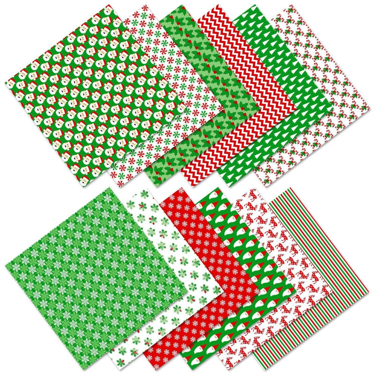 Green Christmas Decoration Paper5