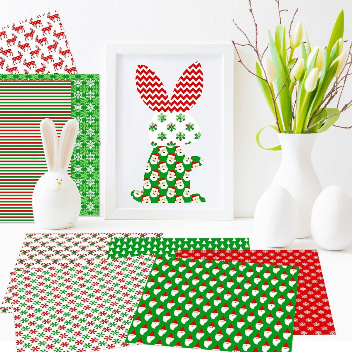 Green Christmas Decoration Paper9