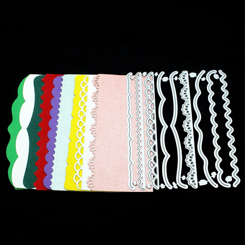 Greeting Card Border Carbon Steel Crafting Dies Set a