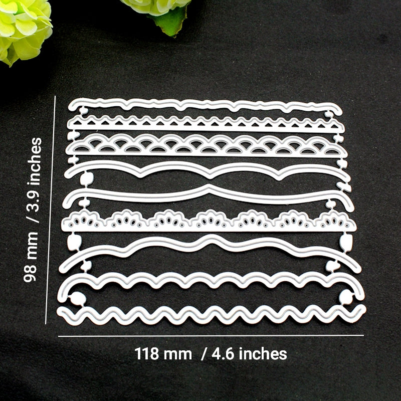 Greeting Card Border Carbon Steel Crafting Dies Set c