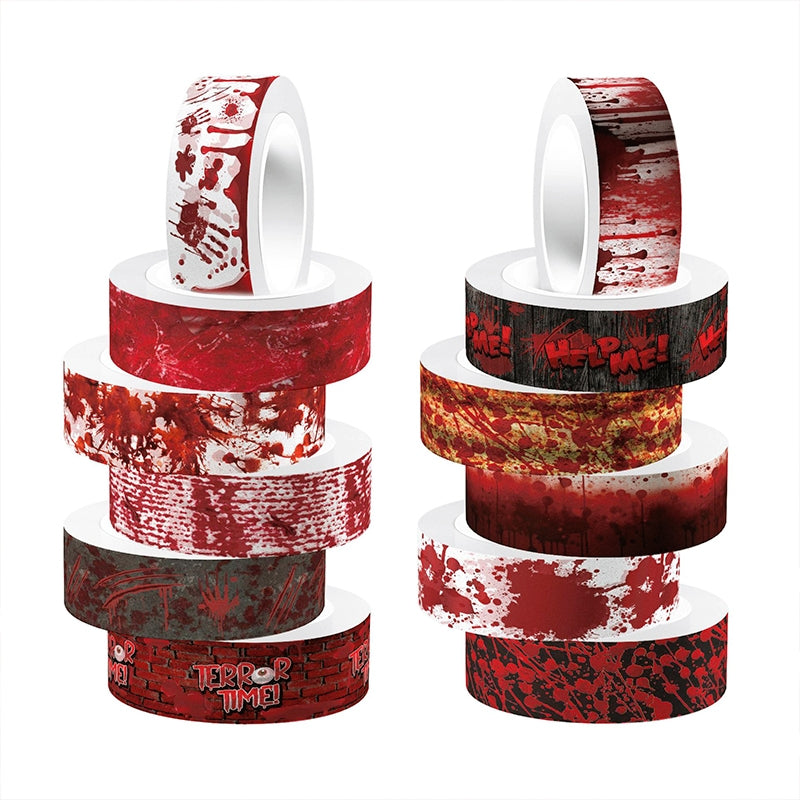 Halloween Blood Red Tape Set b2