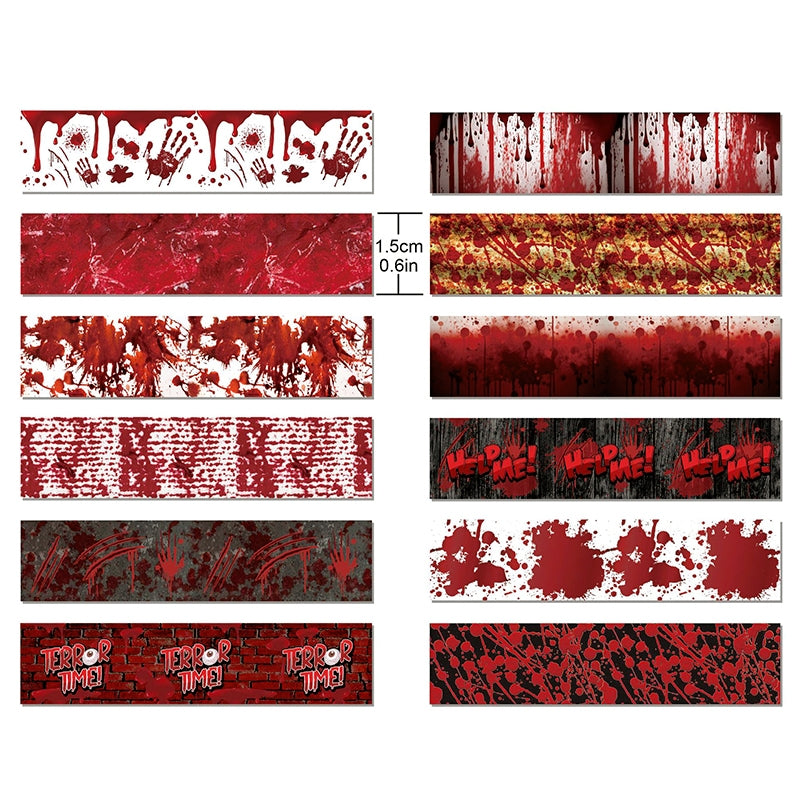 Halloween Blood Red Tape Set c