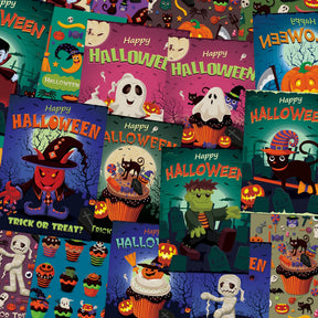 Halloween Cartoon Poster Scrapbook Paper1