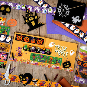 Halloween Cartoon Washi Tape Set (12 Rolls) b3