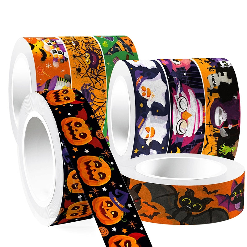 Halloween Cartoon Washi Tape Set (12 Rolls) b6