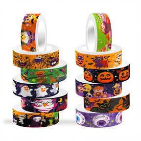 Halloween Cartoon Washi Tape Set (12 Rolls) b