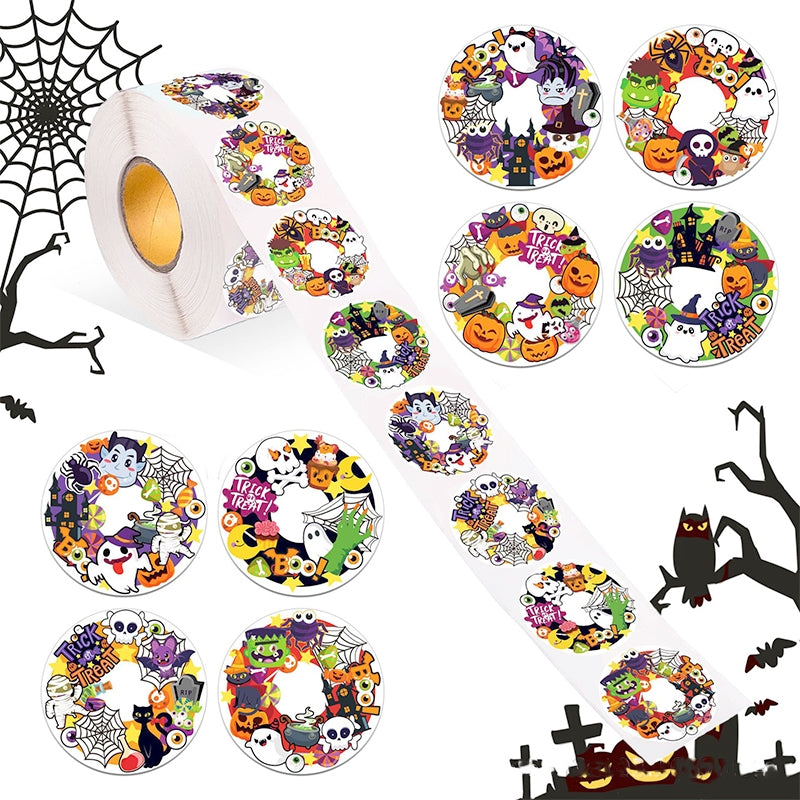 Halloween Circle Envelope Seal Sticker a