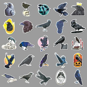 Halloween Crow PVC Decorative Sticker b2