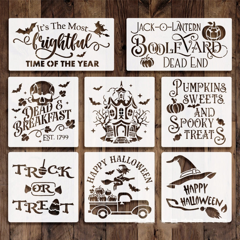 Halloween Hollow Painting Stencil Set a
