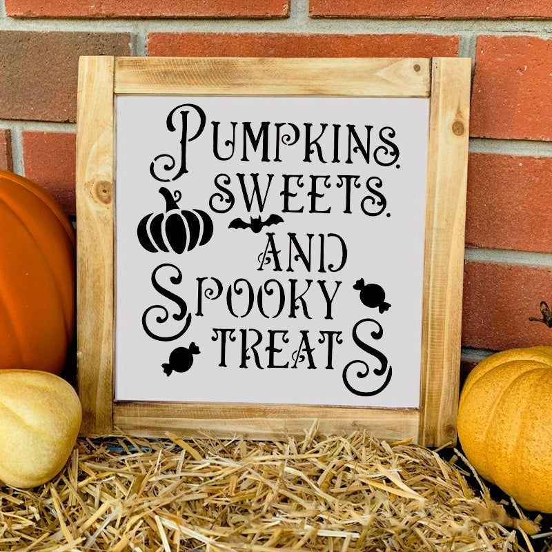 Halloween Hollow Painting Stencil Set b1